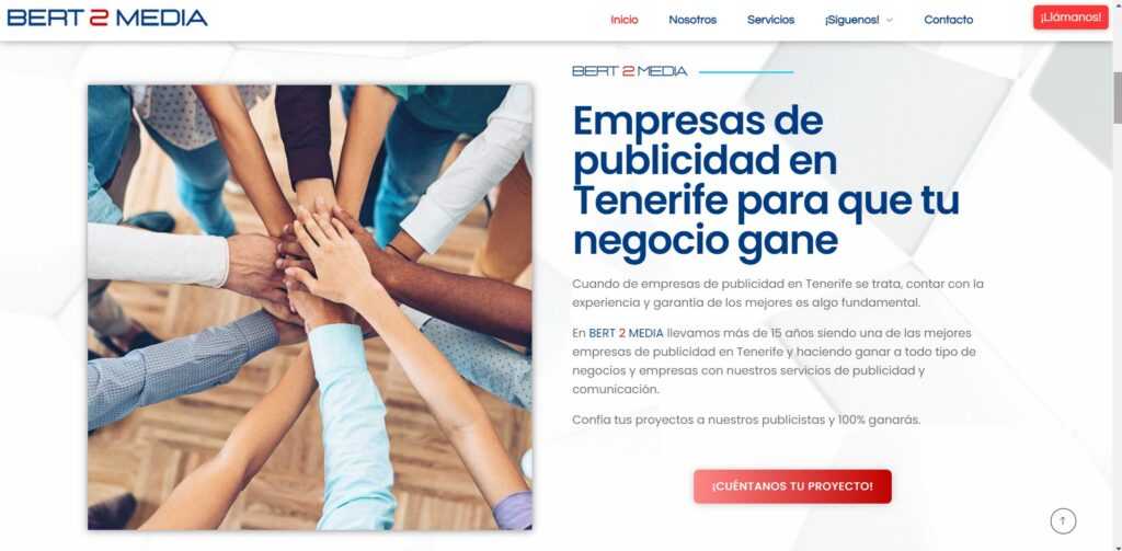 Empresas de publicidad en Tenerife - BERT 2 MEDIA