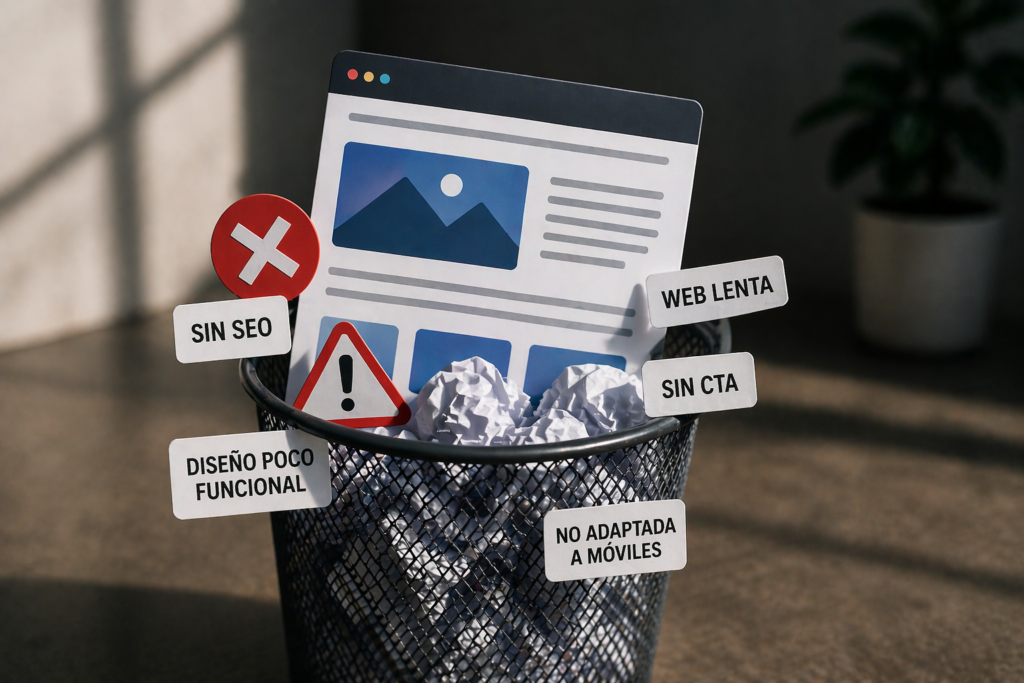 errores al hacer una web